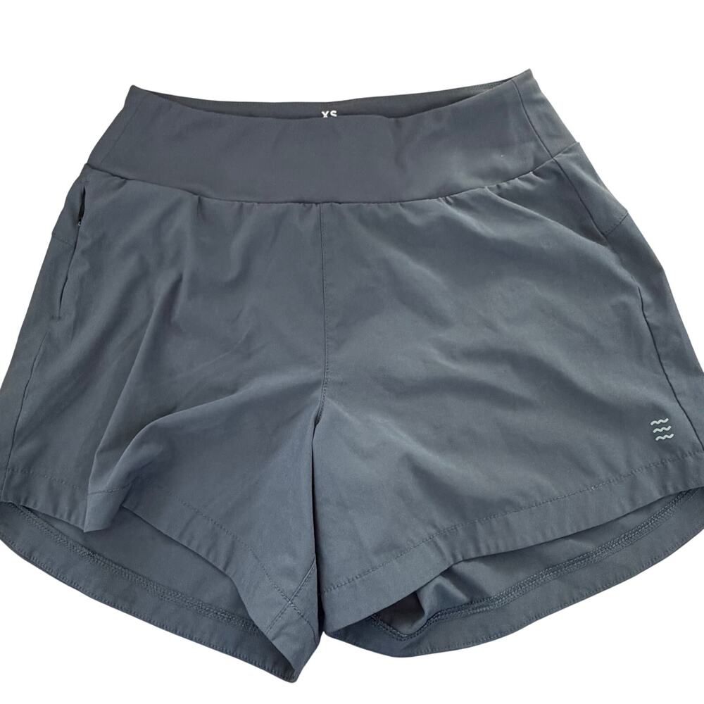 Free Fly Womens Breeze Active Short Size XS Gray 5" Inseam Lightweight Athletic